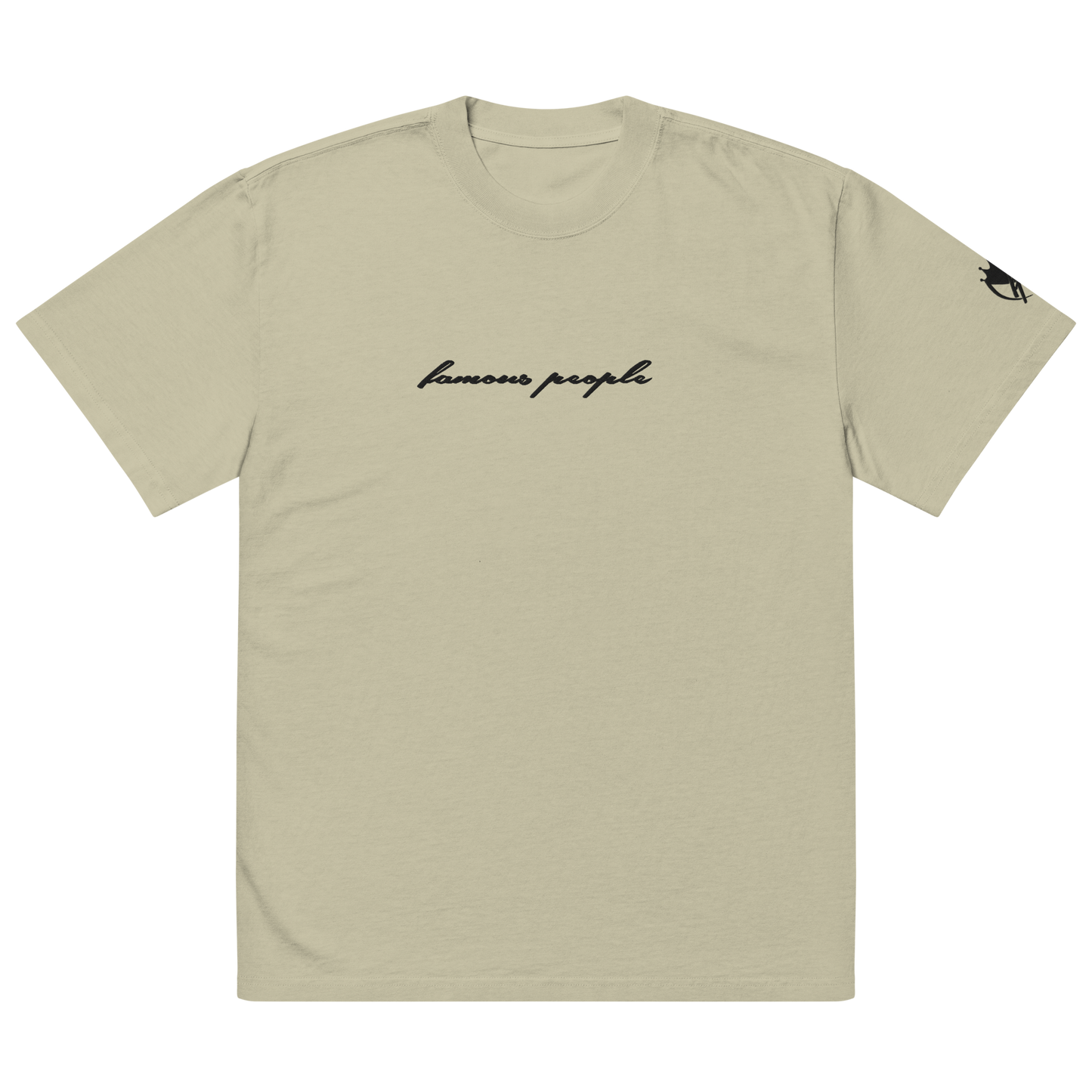 Oversized T-Shirt mit verwaschenem Look Eukalyptus