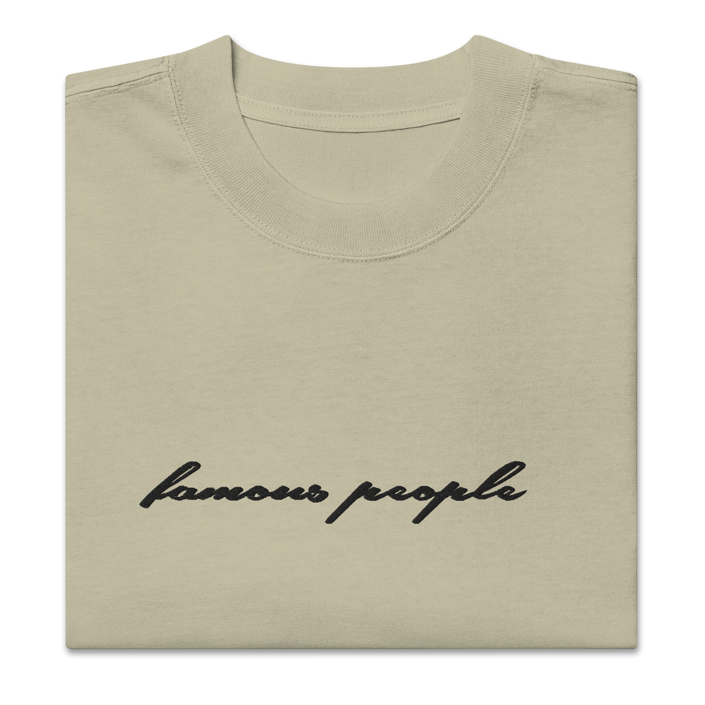 Oversized T-Shirt mit verwaschenem Look Eukalyptus
