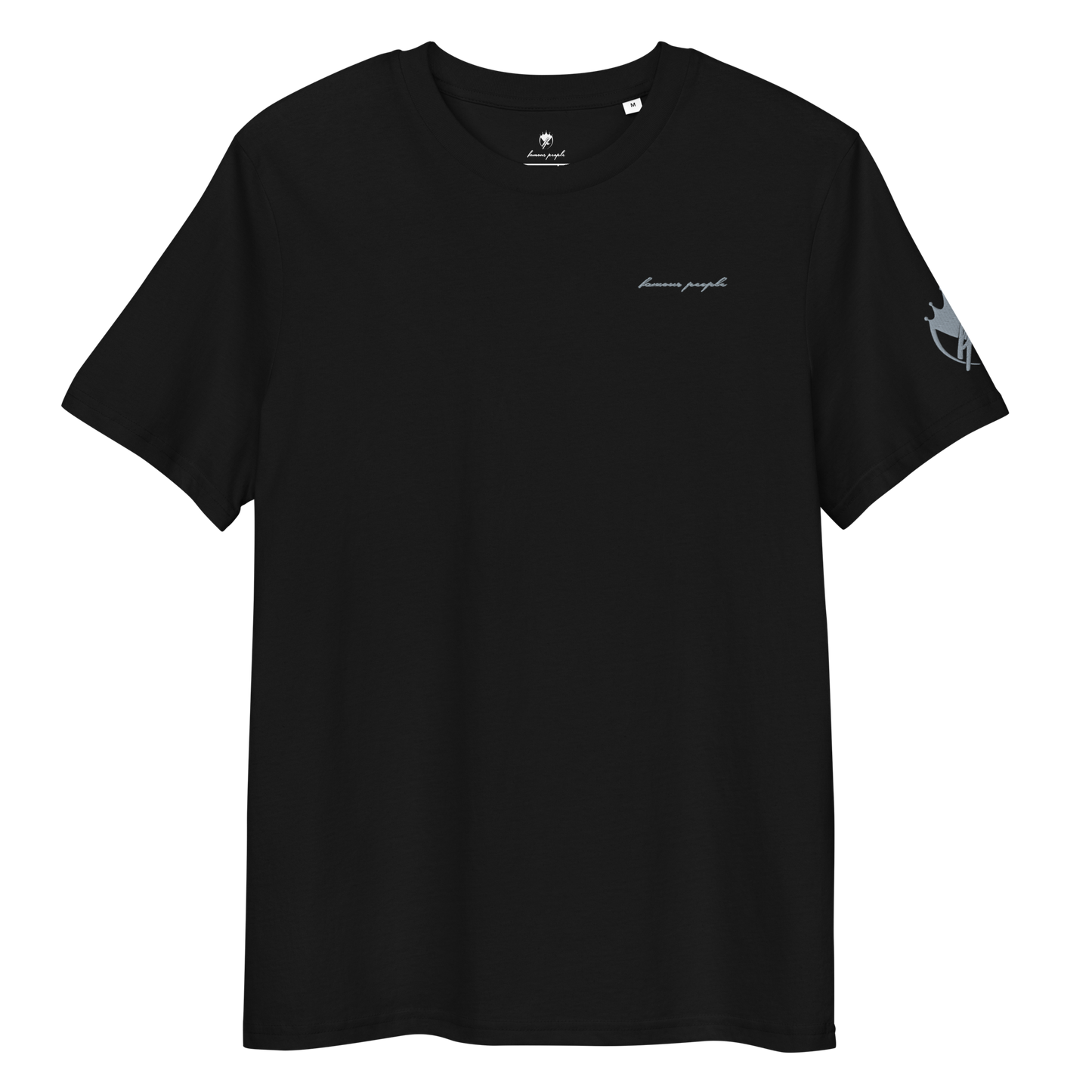 Unisex-Bio-Baumwoll-T-Shirt mit hochwertigem Stick