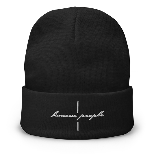 Bestickte Beanie