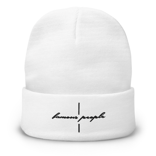 Bestickte Beanie