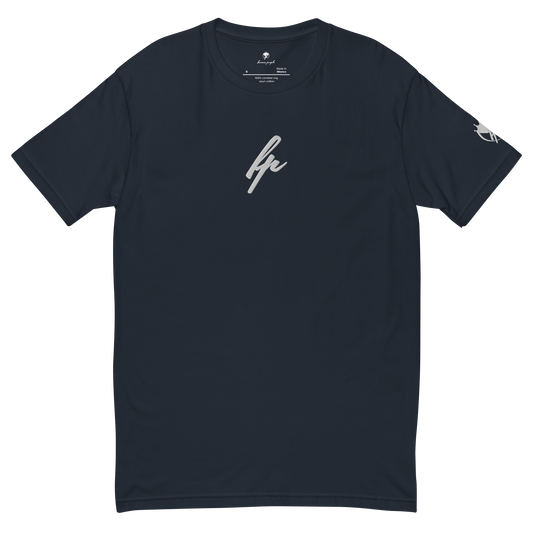 Men's Fitted T-Shirt - Ultramarin mit Stick
