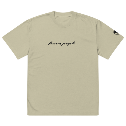 Oversized T-Shirt mit verwaschenem Look Eukalyptus