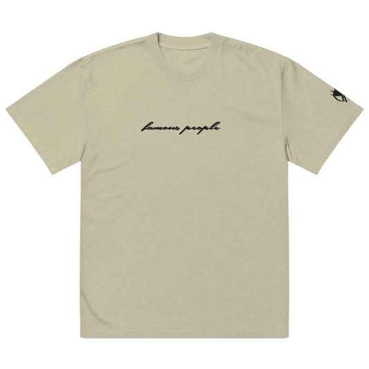 Oversized T-Shirt mit verwaschenem Look Eukalyptus