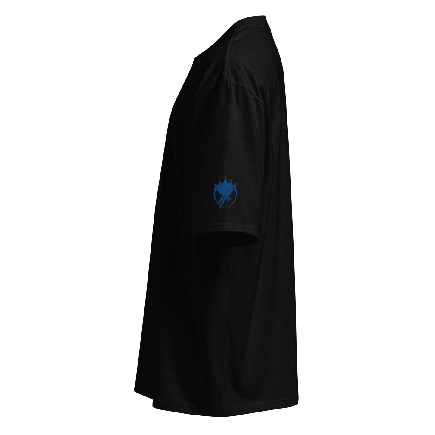 Oversized T-Shirt Schwarz mit Stick