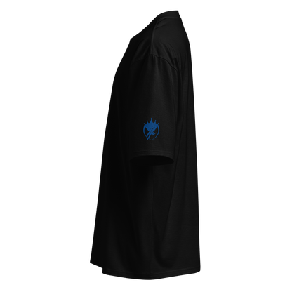 Oversized T-Shirt Schwarz mit Stick