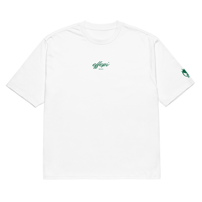 Oversized T-Shirt White with Embroidery