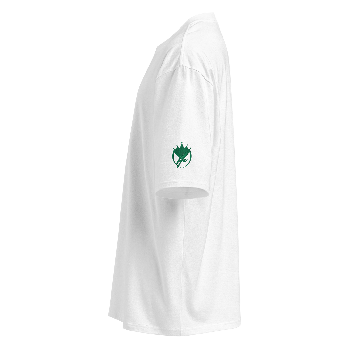 Oversized T-Shirt White with Embroidery
