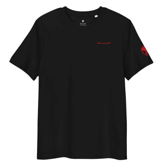 Unisex-Bio-Baumwoll-T-Shirt mit hochwertigem Stick