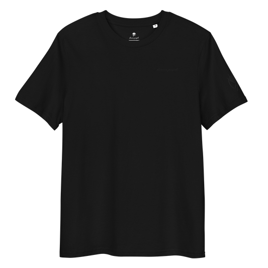 Unisex-Bio-Baumwoll-T-Shirt mit hochwertigem Stick