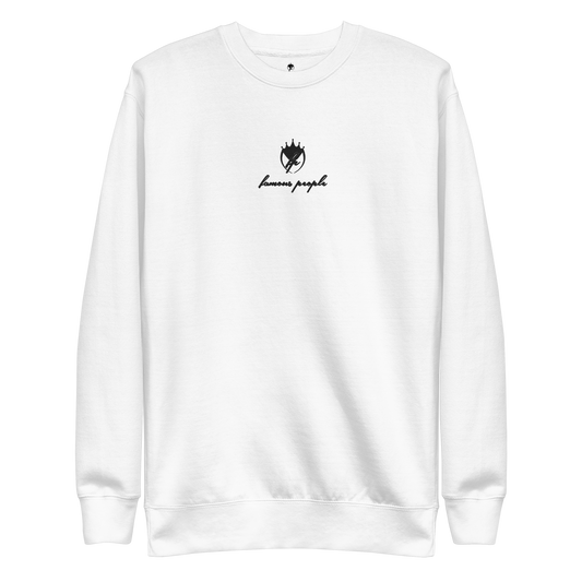 Unisex Premium Sweatshirt Weiß